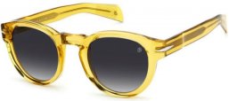 Sunglasses - David Beckham Eyewear - DB 7041/S - 40G (9O) YELLOW // DARK GREY GRADIENT