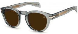 Sunglasses - David Beckham Eyewear - DB 7041/S - FT3 (70) GREY GOLD  // BROWN