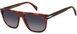 Sunglasses - David Beckham Eyewear - DB 7111/S - EX4 (9O) BROWN HORN // DARK GREY GRADIENT