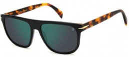 Lunettes de soleil - David Beckham Eyewear - DB 7111/S - WR7 (MT) BLACK HAVANA // GREEN MIRROR