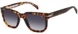 Lunettes de soleil - David Beckham Eyewear - DB 7118/S - 086 (9O) DARK HAVANA // DARK GREY GRADIENT