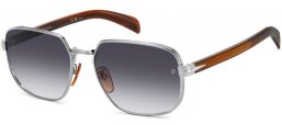 Gafas de Sol - David Beckham Eyewear - DB 7121/G/S - WIJ (9O) RUTHENIUM BROWN // DARK GREY GRADIENT