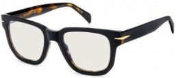 Monturas - David Beckham Eyewear - DB 7130 - WR7 BLACK HAVANA // CLEAR MIRROR