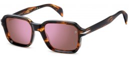 Gafas de Sol - David Beckham Eyewear - DB 7147/S - WR9 (13) BROWN HAVANA //  VIOLET MIRROR