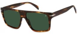 Lunettes de soleil - David Beckham Eyewear - DB 7149/S - WR9 (QT) BROWN HAVANA // GREEN