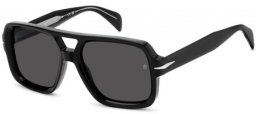 Lunettes de soleil - David Beckham Eyewear - DB 7151/S - 807 (IR) BLACK // GREY