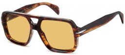 Sunglasses - David Beckham Eyewear - DB 7151/S - EX4 (HO) BROWN HORN // YELLOW