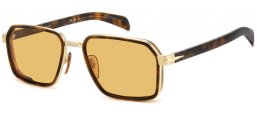 Gafas de Sol - David Beckham Eyewear - DB 7158/S - 0NR (HO) GOLD BROWN HAVANA // YELLOW