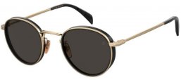 Sunglasses - David Beckham Eyewear - DB 1033/S - 2M2 (IR) BLACK GOLD // GREY
