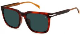 Gafas de Sol - David Beckham Eyewear - DB 1120/F/S - EX4 (KU) BROWN HORN // BLUE GREY