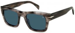 Sunglasses - David Beckham Eyewear - DB 7099/S - 2W8 (KU) GREY HORN // BLUE GREY