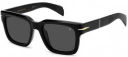 Sunglasses - David Beckham Eyewear - DB 7100/S - 807 (IR) BLACK // GREY BLUE