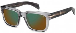 Sunglasses - David Beckham Eyewear - DB 7100/S - KB7 (MT) GREY // GREEN MIRROR