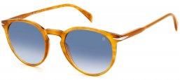 Gafas de Sol - David Beckham Eyewear - DB 1139/S - DUA (08) STRIPED YELLOW // DARK BLUE GRADIENT