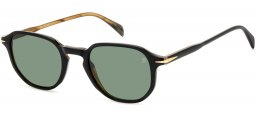 Gafas de Sol - David Beckham Eyewear - DB 1140/S - 05K (O7) BLACK STRIPED BROWN // GREEN LIGHT GREEN ANTIREFLECTION