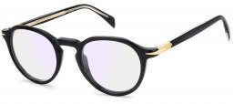 Monturas - David Beckham Eyewear - DB 1180 - 2M2 (2Y) BLACK GOLD // LIGHT BLUE MIRROR