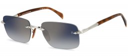 Gafas de Sol - David Beckham Eyewear - DB 1195/S - 8JD (1V) PALLADIUM HAVANA // BLUE GRADIENT MIRROR GOLD