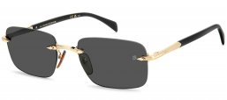 Gafas de Sol - David Beckham Eyewear - DB 1195/S - RHL (IR) GOLD BLACK // GREY