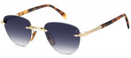 Gafas de Sol - David Beckham Eyewear - DB 1224/S - 0NR (08) GOLD BROWN HAVANA // DARK BLUE GRADIENT
