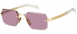 Gafas de Sol - David Beckham Eyewear - DB 7109/S - LOJ (4S) GOLD CRYSTAL // BURGUNDY
