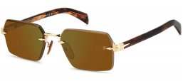 Gafas de Sol - David Beckham Eyewear - DB 7109/S - T5U (MT) GOLD // GREEN MIRROR