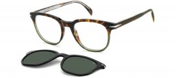 Monturas - David Beckham Eyewear - DB 7120/CS - PHW (UC) HAVANA GREEN // GREEN POLARIZED