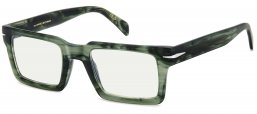Monturas - David Beckham Eyewear - DB 7126 - 6AK GREEN HORN // CLEAR MIRROR