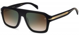 Gafas de Sol - David Beckham Eyewear - DB 7127/S - 2M2 (QY) BLACK GOLD // BROWN GRADIENT GREEN MIRROR