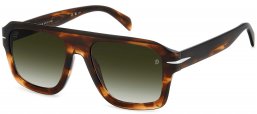 Gafas de Sol - David Beckham Eyewear - DB 7127/S - EX4 (9K) BROWN HORN // GREEN GRADIENT