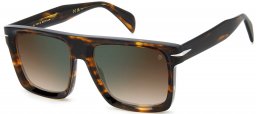 Gafas de Sol - David Beckham Eyewear - DB 7134/S - WR9 (QY) BROWN HAVANA // BROWN GRADIENT GREEN MIRROR