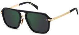 Gafas de Sol - David Beckham Eyewear - DB 7136/S - 2M2 (MT) BLACK // GREEN MIRROR