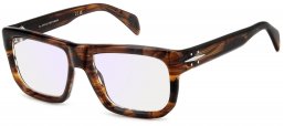 Monturas - David Beckham Eyewear - DB 7137 - EX4 (2Y) BROWN HORN // LIGHT BLUE MIRROR