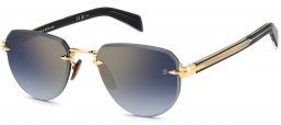 Gafas de Sol - David Beckham Eyewear - DB 7144/S - RHL (1V) GOLD // BLUE GRADIENT GOLD MIRROR