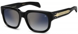 Gafas de Sol - David Beckham Eyewear - DB 7146/S - 807 (1V) BLACK // BLUE GRADIENT GOLD MIRROR