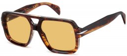 Gafas de Sol - David Beckham Eyewear - DB 7151/S - EX4 (HO) BROWN HORN // YELLOW