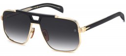 Gafas de Sol - David Beckham Eyewear - DB 7157/S - RHL (9O) GOLD BLACK // DARK GREY GRADIENT