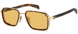 Gafas de Sol - David Beckham Eyewear - DB 7158/S - 0NR (HO) GOLD BROWN HAVANA // YELLOW
