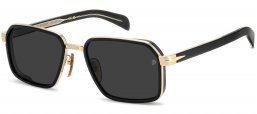 Gafas de Sol - David Beckham Eyewear - DB 7158/S - RHL (IR) GOLD BLACK // GREY
