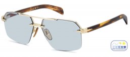 Gafas de Sol - David Beckham Eyewear - DB 7170/S - T5U (SD) GOLD BROWN HORN // BLUE PHOTOCHROMATIC ANTIREFLEX