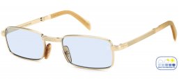 Gafas de Sol - David Beckham Eyewear - DB 99/ORIGAMI - IDA (QZ) GOLD BEIGE HORN // AZURE PHOTOCROMIC
