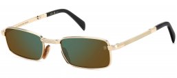 Gafas de Sol - David Beckham Eyewear - DB 99/ORIGAMI - RHL (MT) HAVANA GOLD BLACK // GREEN MIRROR