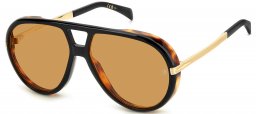 Gafas de Sol - David Beckham Eyewear - DB 99/VOYAGER - XWY (VS) BLACK // ORANGE HIGHT CONTRAST