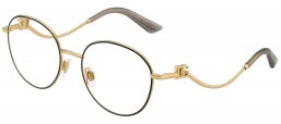 Monturas - Dolce & Gabbana - DG1365 - 1334  BLACK GOLD
