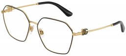 Monturas - Dolce & Gabbana - DG1366 - 1334  BLACK GOLD