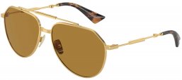 Gafas de Sol - Dolce & Gabbana - DG2302 - 02/53 GOLD // BROWN