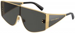 Gafas de Sol - Dolce & Gabbana - DG2305 - 02/87 GOLD // DARK GREY