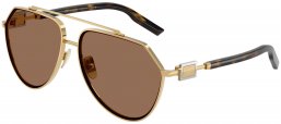 Gafas de Sol - Dolce & Gabbana - DG2315 - 02/73 GOLD // DARK BROWN