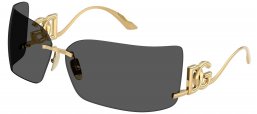 Gafas de Sol - Dolce & Gabbana - DG2319 - 02/87 GOLD // DARK GREY