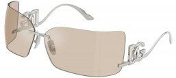 Gafas de Sol - Dolce & Gabbana - DG2319 - 05/6G SILVER // FLASH IVORY MIRROR