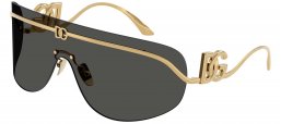 Gafas de Sol - Dolce & Gabbana - DG2320 - 02/87 GOLD // DARK GREY